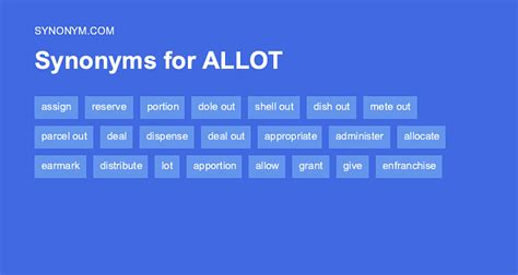 allot synonyms.